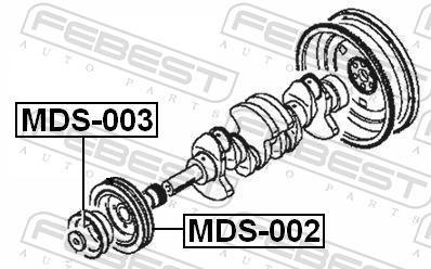 Polia do amortecedor FEBEST MDS-003
