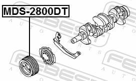 Polia do amortecedor FEBEST ref. MDS-2800DT