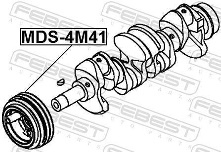 Polia do amortecedor FEBEST MDS-4M41