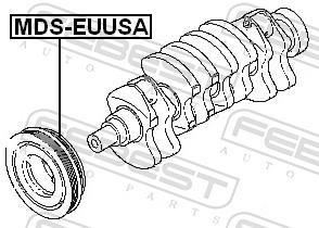Polea, cigüeñal FEBEST ref. MDS-EUUSA