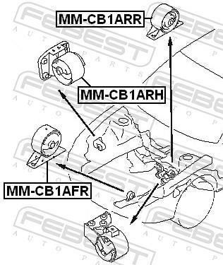 Suporte do motor FEBEST MM-CB1ARH