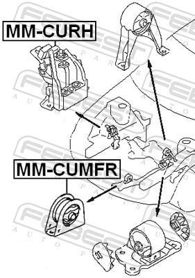 Suporte do motor FEBEST ref. MM-CUMFR
