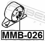 Support moteur (Silent bloc moteur) FEBEST ref. MMB-026