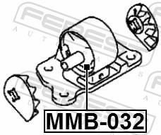 Support moteur (Silent bloc moteur) FEBEST MMB-032