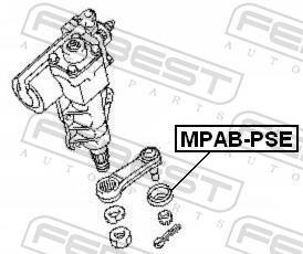 Kit de reparação, rótula de barra de direcção FEBEST ref. MPAB-PSE