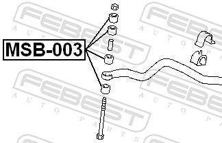 Suspension, jambe d'essieu FEBEST ref. MSB-003