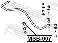Suspension, stabilisateur FEBEST MSB-007