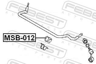 Soporte, estabilizador FEBEST ref. MSB-012