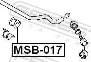 Suspension, stabilisateur FEBEST ref. MSB-017