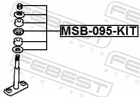Suspension, jambe d'essieu FEBEST ref. MSB-095-KIT