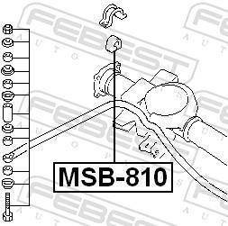Suspension, stabilisateur FEBEST MSB-810
