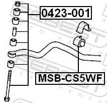 Suspension, stabilisateur FEBEST MSB-CS5WF