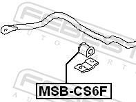 Suspension, stabilisateur FEBEST MSB-CS6F