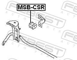 Suspension, stabilisateur FEBEST MSB-CSR