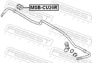 Rolamento de barra estabilizadora FEBEST ref. MSB-CU20R