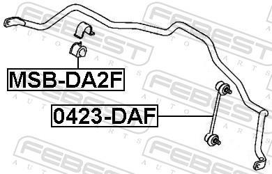 Suspension, stabilisateur FEBEST MSB-DA2F