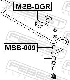 Suspension, stabilisateur FEBEST MSB-DGR