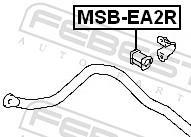 Suspension, stabilisateur FEBEST MSB-EA2R