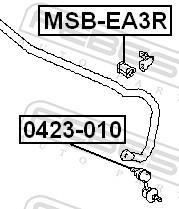 Suspension, stabilisateur FEBEST MSB-EA3R
