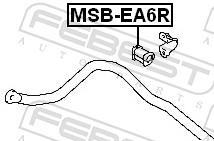 Suspension, stabilisateur FEBEST MSB-EA6R