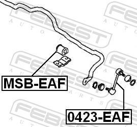 Suspension, stabilisateur FEBEST MSB-EAF