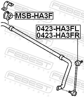 Suspension, stabilisateur FEBEST ref. MSB-HA3F