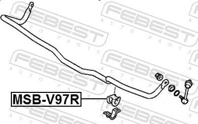 Soporte, estabilizador FEBEST ref. MSB-V97R