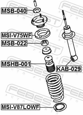 Soufflet d'amortisseur FEBEST ref. MSHB-001