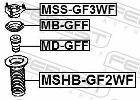 Soufflet d'amortisseur FEBEST ref. MSHB-GF2WF