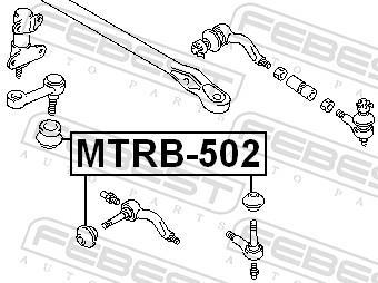 Kit de réparation, rotule de barre de connexion FEBEST ref. MTRB-502
