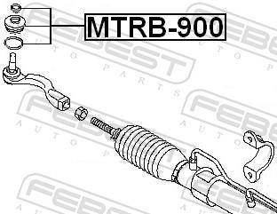 Kit de réparation, rotule de barre de connexion FEBEST ref. MTRB-900