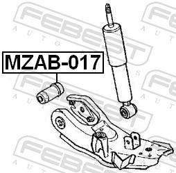 Silentblock de Suspensión FEBEST MZAB-017