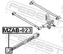 Silent bloc de suspension FEBEST ref. MZAB-023