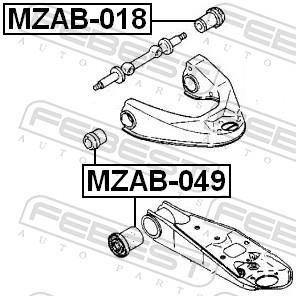 Silent bloc de suspension FEBEST ref. MZAB-049