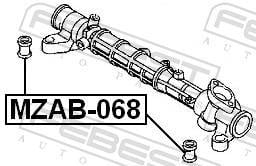 Suspension, crémaillère de direction FEBEST ref. MZAB-068