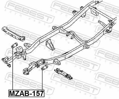 Silent bloc de suspension FEBEST ref. MZAB-157