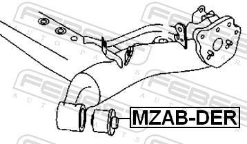 Bucha de eixo FEBEST ref. MZAB-DER