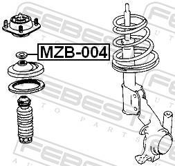 Rolamento copo de suspensão FEBEST ref. MZB-004