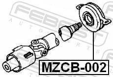Rolamento do veio de transmissão FEBEST ref. MZCB-002
