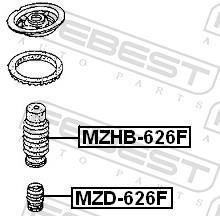 Amortecedores de choque FEBEST ref. MZD-626F