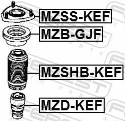 Amortisseurs FEBEST ref. MZD-KEF