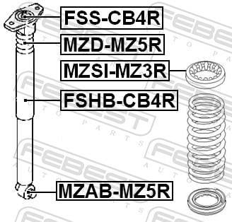 Amortisseurs FEBEST ref. MZD-MZ5R