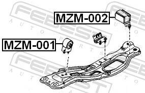 Suporte do motor FEBEST ref. MZM-001