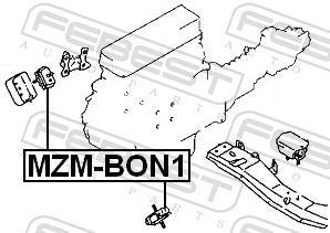 Suporte do motor FEBEST ref. MZM-BON1