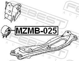Support moteur (Silent bloc moteur) FEBEST MZMB-025