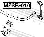 Suspension, stabilisateur FEBEST ref. MZSB-010
