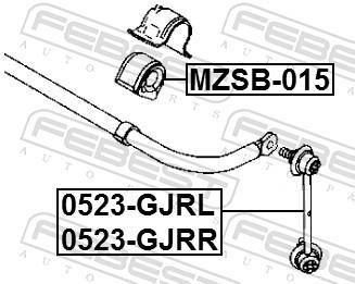 Suspension, stabilisateur FEBEST ref. MZSB-015