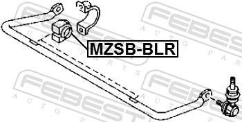 Suspension, stabilisateur FEBEST ref. MZSB-BLR