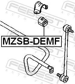 Suspension, stabilisateur FEBEST ref. MZSB-DEMF
