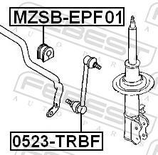 Suspension, stabilisateur FEBEST ref. MZSB-EPF01